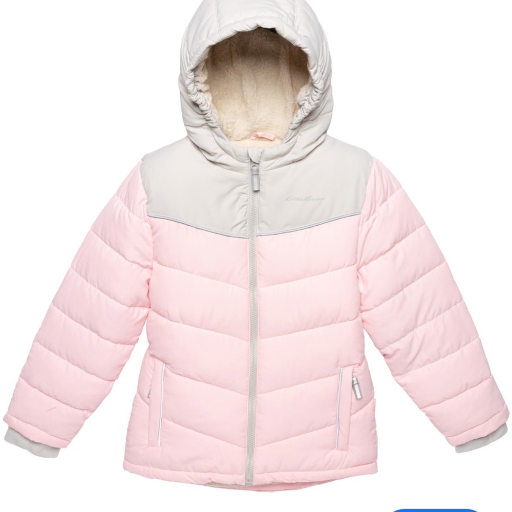 Eddie Bauer Kids' Light Pink Puffer Jacket size 12-14